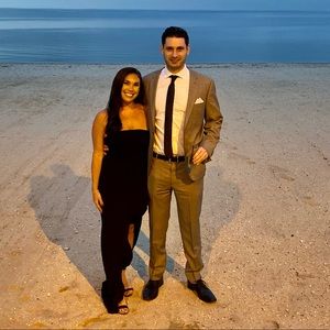 Lulu’s Black Strapless Dress